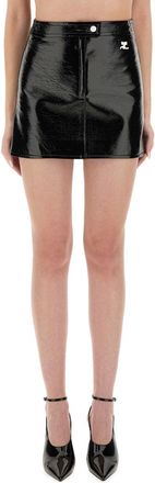 Courr&egrave;ges Vinyl Mini Skirt Reedition