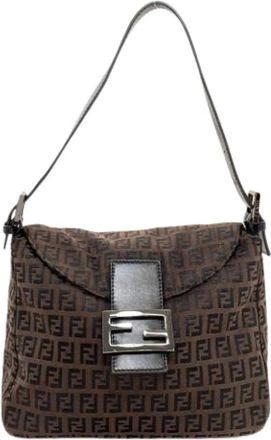 Fendi Pre-owned Vintage Tote bag - Dames - Pre-owned - Bruin - Maat: ONE Size