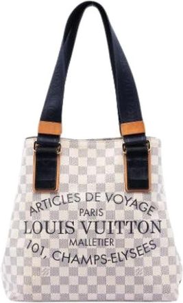 Louis Vuitton Pre-owned Tote Bags, female, White, Size: ONE SIZE Pre-owned Fabric Tote
