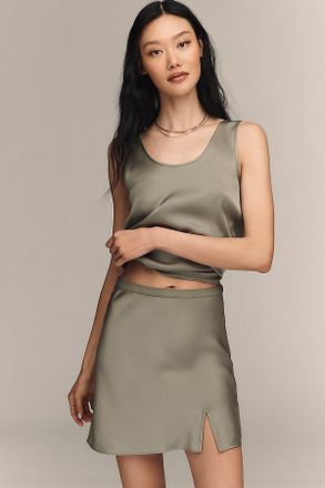 Anine Bing Chrisly Silk Mini Skirt