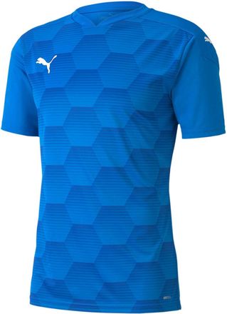 Puma Mens, Electric Lemonade/Team Power Blue, Standard Teamfinal 21 Graphic Jersey, Small, S