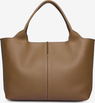 Tod's Shopper aus genarbtem Leder Shopping Medium-Petit
