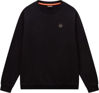 Napapijri Heren Badge Sweatshirt (Zwarte Schoonheid)