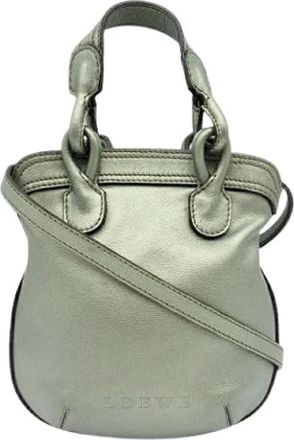 Loewe Pre-owned Shoulder Bag - Dames - Vintage Mini Tas - Groen - ONE Size - Leer - Vintage