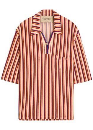Valentino Garavani Striped Terry Shirt - Multicoloured 1 - XL