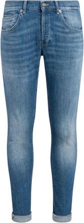 Dondup George Skinny Jeans - Heren - Skinny Jeans - Blauw - W34 - Katoen - Jeans
