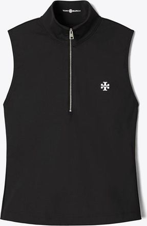 Tory Burch Womens Compression Zip Top, size XL