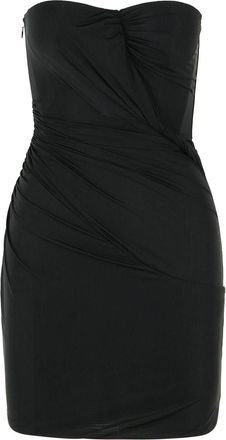 Blumarine Black Stretch Nylon Dress