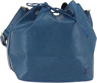 Louis Vuitton Pre-owned Bucket Bag - Dames - Vintage Tas - Blauw - ONE Size - Leer - Vintage
