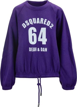Dsquared2 Sweatshirts - Dames - Sweatshirts - Blauw - XS - Katoen - Hoodies & sweatvesten