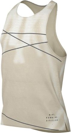 Nike Dri-Fit beige hardloopvest