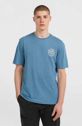 O'Neill T-Shirt ONEILL ONEILL CHEST PRINT T-SHIRT, Herren, Gr. L, blau (mozart blau), Obermaterial: 100% Baumwolle, Rundhals, Shirts T-Shirt, sportlicher Stil