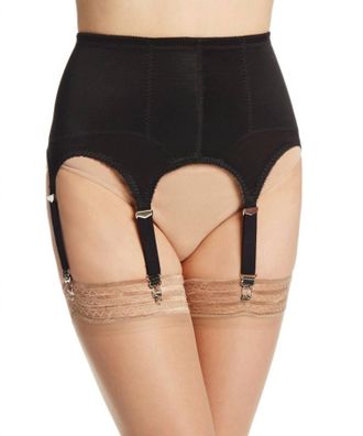 Rago Womens Six-Strap Shaper Garter Belt In Black