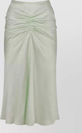 Victoria Beckham gathered crepe midi skirt
