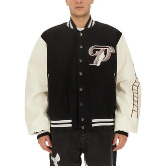 3.Paradis Bomber Jackets, male, Multicolor, Size: M Varsity Letterman Jacket