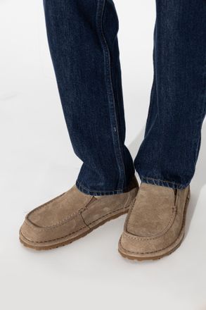 Birkenstock Utti Suede Shoes, Womens, Beige