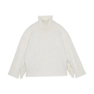 Ermanno Scervino Turtlenecks, female, White, Size: S Turtleneck Sweater