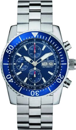 Revue Thommen Duiker Automatisch Chronograaf Horloge Blauwe Wijzerplaat - Heren - Horloges - Blauw - ONE Size - Accessoires