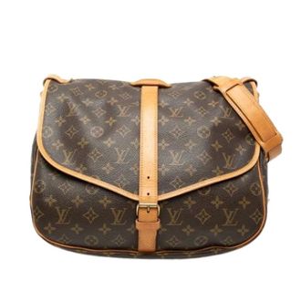 Louis Vuitton Pre-owned Cross Body Bags, female, Brown, Size: ONE SIZE Pre-owned Saumur Cross Body Bag