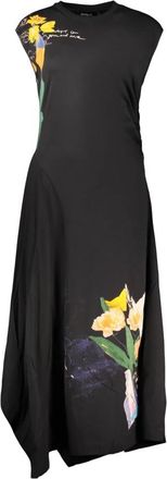 Desigual Vest Leyter - Dames - Casual kleedjes - Zwart - XS - Katoen - Kleedjes
