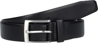 Stefano Lauran Accessoires, Heren, Zwart, 105 CM, Leer, Belt
