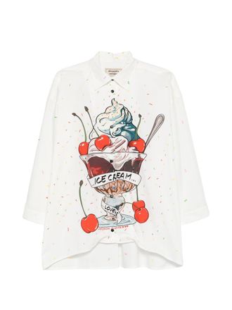 Alessandro Enriquez Womens Printed Cotton Shirt