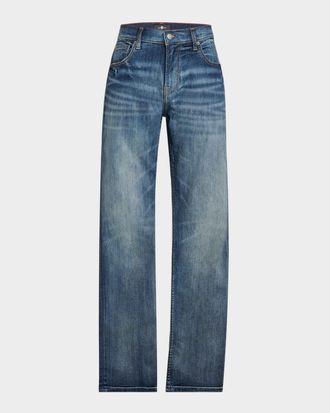 7 For All Mankind Men & apos;s Faded Straight-Leg Jeans