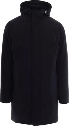 Herno Jassen, Heren, Blauw, 2Xl, Polyester, Single-Breasted Coats