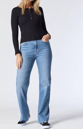 Mavi Victoria Wide Leg Jeans In Light Recycle Blue