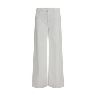 Mother Witte Katoenen Jeans