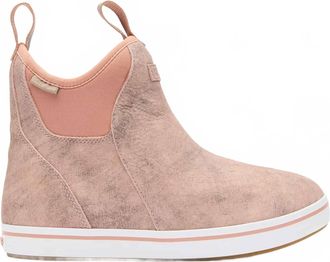 Xtratuf Womens Leather Ankle Deck Boot In Pink