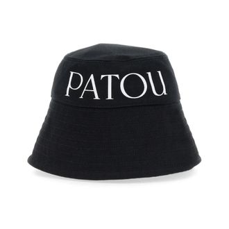 Patou Accessoires, Dames, Zwart, M, Katoen, Ac 027 Bucket Hat