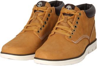 Timberland Schn&uuml;rboots TIMBERLAND BRADSTREET MID LACE UP SNEAKER, Herren, Gr. 41,5, gelb (wheat), Leder, Schuhe Schn&uuml;rboots, Winterstiefel, Schn&uuml;rstiefel, Winter