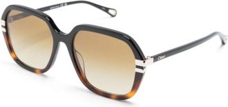 Chlo&eacute; Ch 0204S 003 Zonnebrillen - Dames - Zonnebrillen - Zwart - 57 MM - Accessoires