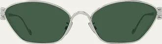 Loewe 3D Anagram Metal Cat-Eye Sunglasses