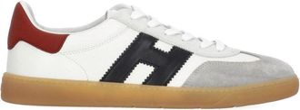 Hogan White Cool Suede-Blend Sneakers