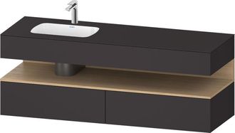 Duravit Qatego Lavabo Encastrado Con Base De Lavabo Consola, - Duravit