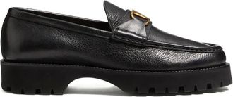 Valentino Garavani Mocassini Vlogo Signature in pelle scamosciata - Nero