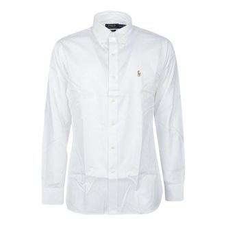 Polo Ralph Lauren Wit Langmouw Overhemd - Heren - Zakelijke Overhemden - Wit - L - Katoen - Overhemden
