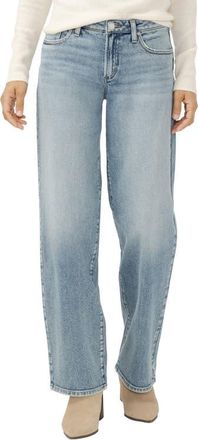 Silver Jeans Co Loose & Low Baggy Jeans in Grove at Nordstrom, Size 32 X 33