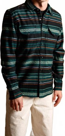 Iron And Resin Flatland Double Chest Pockets Shirt In Black