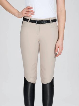 Equiline Ash X-Grip Knee Patch Breech In Beige