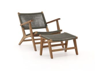 Bellagio la vita attrattiva Bellagio Elcito lounge tuinstoel met voetenbank