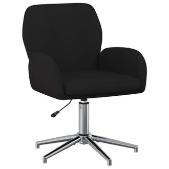 vidaXL Silla De Escritorio Giratoria 54 X 58 X 90 Cm Negro Tela Vidaxl