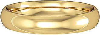 Jewelco London 18ct Yellow Gold Comfort Court Band Wedding Ring 3.5mm - RNR02290003