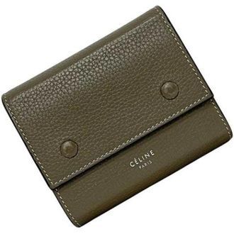 Celine Pre-owned Wallet (tri-fold) - unisex - Celine Vintage - Vintage Wallets - Green - ONE SIZE - Pre-owned