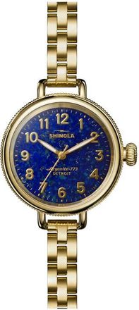 Shinola Birdy Lapis Lazuli Bracelet Watch, 34mm at Nordstrom