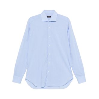 Barba Shirts - Heren - Casual Overhemden - Blauw - 4XL - Katoen - Overhemden