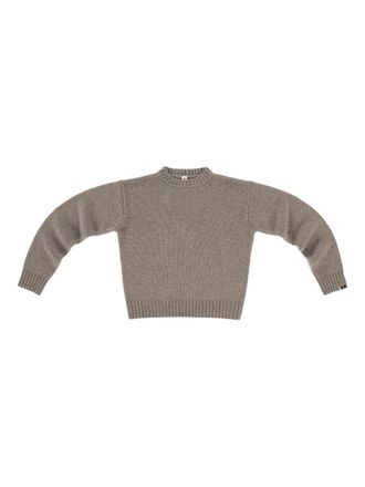 Extreme Cashmere ribbed trim sweater - Beige