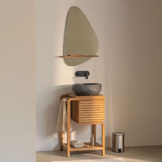 Sklum Conjunto De Mueble De Ba&ntilde;o En Madera De Teca Bradley Sklum